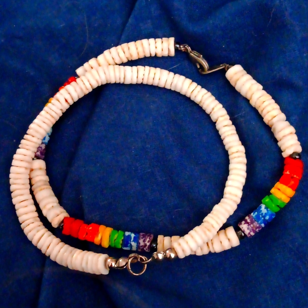 Two Pretty Pooka Shell Bracelets - image 1